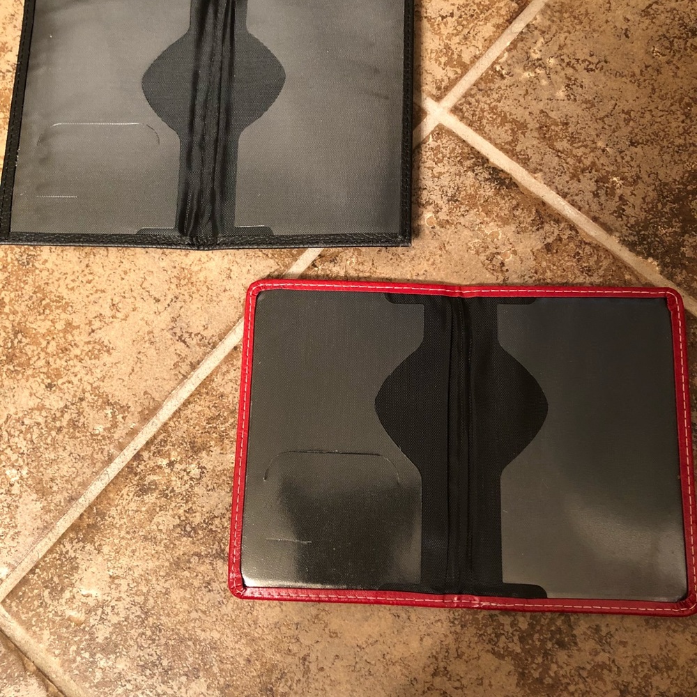 Red PASSPORT CASE - Picture 2 of 3
